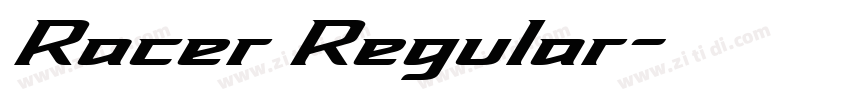 Racer Regular字体转换